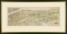 New Print Roger Sherman Reproduction Framed Maps Map of New York City Rec WA-393