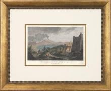New Print T.C. Richard de Saint-Hon Reproduction Framed Travel Views of N WA-421