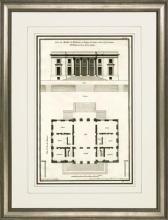 New Print Sieur de Neufforge Reproduction Framed Architecture DeNeufforge WA-409