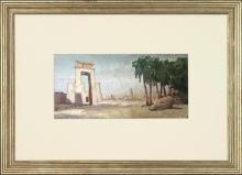 New Print Anonymous Reproduction Framed Seascapes Coastal Mediterranean Re WA-97