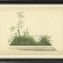 New Print Anonymous Reproduction Framed Trees Large Zen Gardens Rectangle WA-80