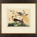 New Artwork Vittorio Ranier Reproduction Framed Wildlife Chinoiserie Bird WA-433