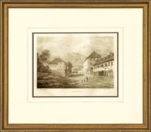 New Print Anonymous Reproduction Framed Landscapes French Countryside Vie WA-111