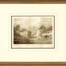 New Print Anonymous Reproduction Framed Landscapes French Countryside Vie WA-111