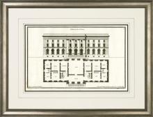 New Print Sieur de Neufforge Reproduction Framed Architecture DeNeufforge WA-404