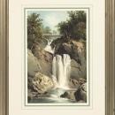 New Print Anonymous Reproduction Framed Waterfalls Rectangle WA-67