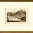 New Print Anonymous Reproduction Framed Landscapes French Countryside Vie WA-116
