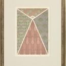 New Print Anonymous Reproduction Framed Patterns Decorative Panels Rectang WA-34