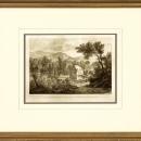 New Print Anonymous Reproduction Framed Landscapes French Countryside Vie WA-113