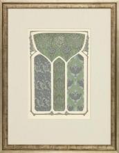New Print Anonymous Reproduction Framed Patterns Decorative Panels Rectang WA-39