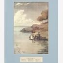 New Print Robinson Reproduction Framed Childrens Stories Rectangle WA-389