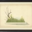 New Print Anonymous Reproduction Framed Trees Large Zen Gardens Rectangle WA-83