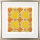 New Fine Art Giclee Print, Orange Circles, Judeen Young, Framed, Signed/Numbered
