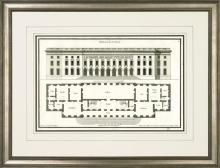New Print Sieur de Neufforge Reproduction Framed Architecture DeNeufforge WA-405