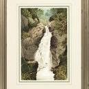 New Print Anonymous Reproduction Framed Waterfalls Rectangle WA-66