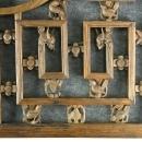 Large Antique Chinese Window Screen Geometric Folk Art