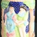 NICE Vintage German Souvenir Beer Stein Castle Lovers