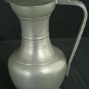 Vintage French Pewter Pitcher Flagon Tankard Rose Stamp