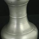 Vintage French Pewter Pitcher Flagon Tankard Rose Stamp
