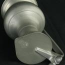 Vintage French Pewter Pitcher Flagon Tankard Rose Stamp