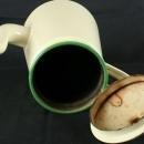 1920 Kettle Green White/Cream Kitchenware Enamel 5-522-0