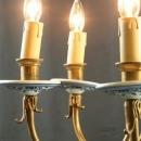 Vintage 1950 Blue Delft Chandelier from Holland, Hand Painted, 8 Arms
