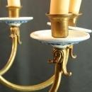 Vintage 1950 Blue Delft Chandelier from Holland, Hand Painted, 8 Arms