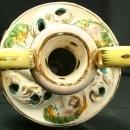 Vintage Hand-Painted Italian Capodimonte Ginger Jar Vase with Playful Children