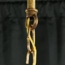 Vintage Italian Capo-Style 6-Arm Ceramic Chandelier in a Rose Red Majolica Glaze