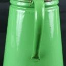 Antique French Green Enamel Kettle Teapot Pitcher