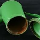 Antique French Green Enamel Kettle Teapot Pitcher