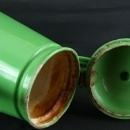 Antique French Green Enamel Kettle Teapot Pitcher