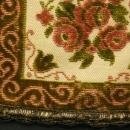 1950 Table Linen White/Cream Decorative Velvet/Velour Square 15A-2-0