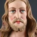 Antique French Chalkware Bust Jesus Christ Sacred Heart