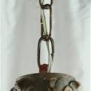 Large Vintage French Chandelier, Dark Oak, Carved, Hunting Style
