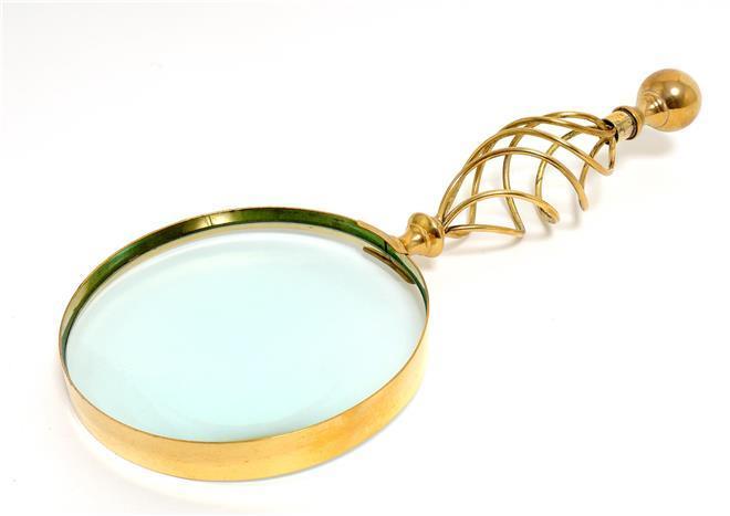 Magnifying Glass 5-Inch Wood Box New OM-150
