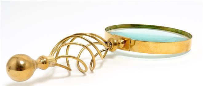 Magnifying Glass 5-Inch Wood Box New OM-150
