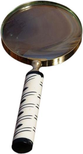 Magnifying Glass 4-Inch Wood Box New OM-151