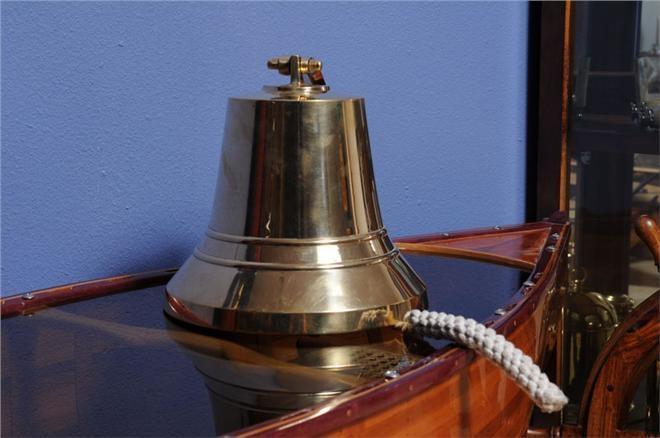 Ship Bell Bulkhead Mount Bracket 10-Inch Golden Gold Brass New OM-153