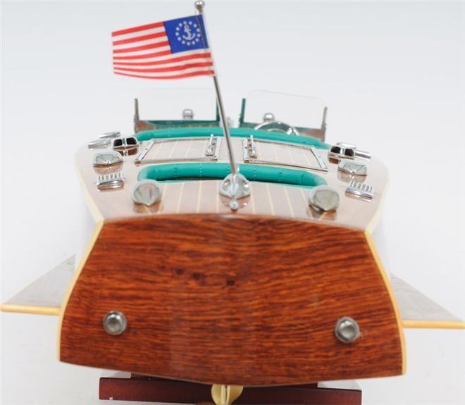 Model Motorboat Like Chris Craft Triple