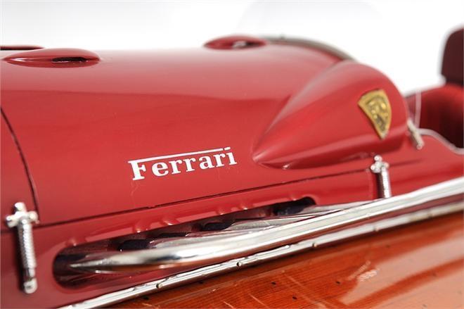 Model Motorboat Ferrari Hydroplane Boat Red