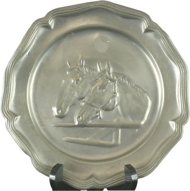Plate Decorative Pewter 1950 12-392-
