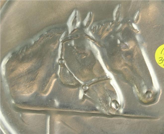 Plate Decorative Pewter 1950 12-392-