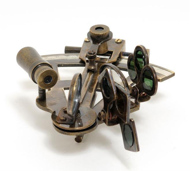 New Medium Sextant Nautical Wood Box O