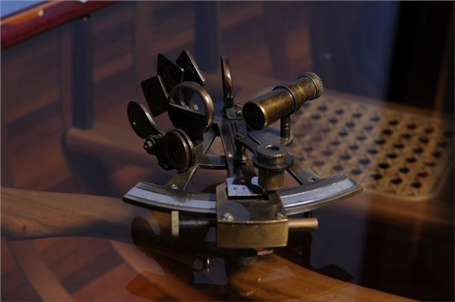 New Medium Sextant Nautical Wood Box O