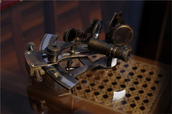 New Medium Sextant Nautical Wood Box O