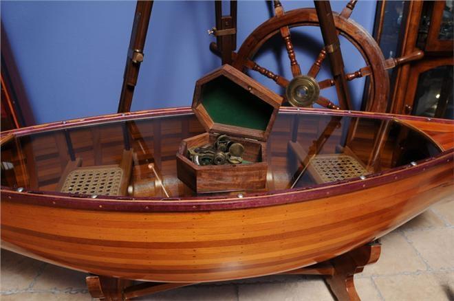 New Medium Sextant Nautical Wood Box O