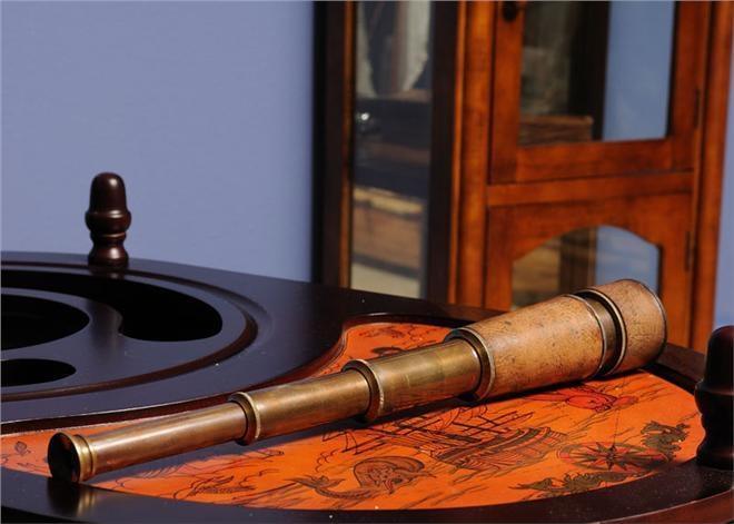 Telescope Hand-Held Wood Box New OM-13