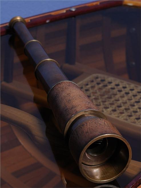 Telescope Hand-Held Wood Box New OM-13
