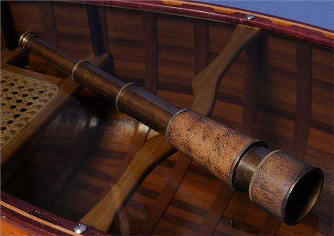 Telescope Hand-Held Wood Box New OM-13